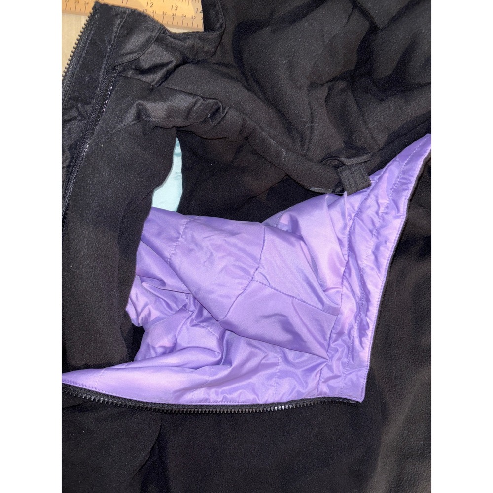 Swiss Tech Kids Girls Colorblock Hooded Winter Jacket 6-6X Purple Black Mint - Picture 4 of 7